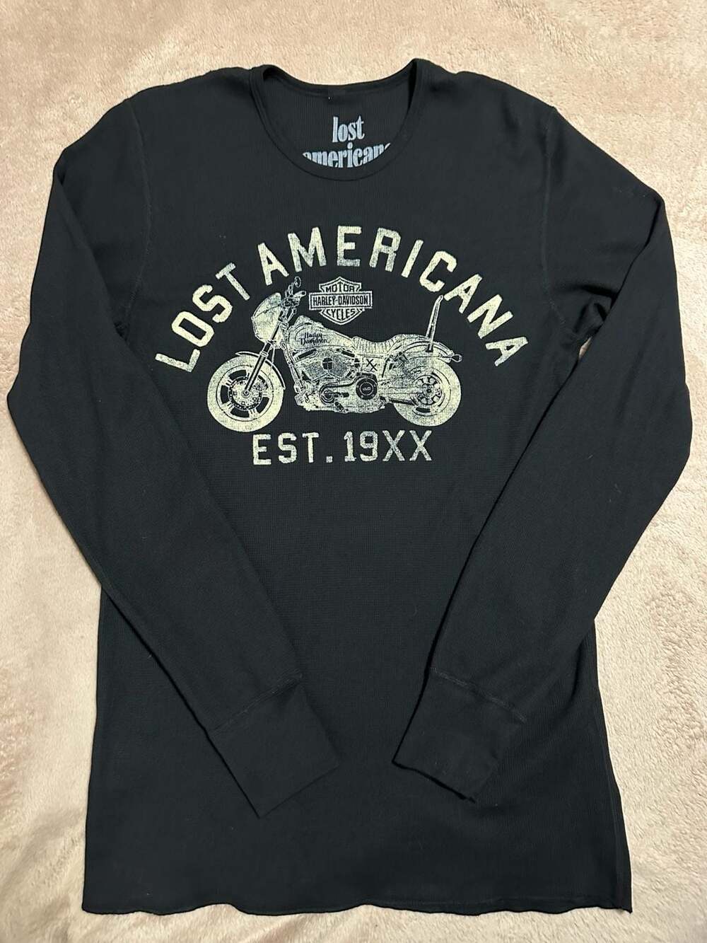 Harley-Davidson x mgk Lost Americana Thermal Long Sleeve Shirt Size M
